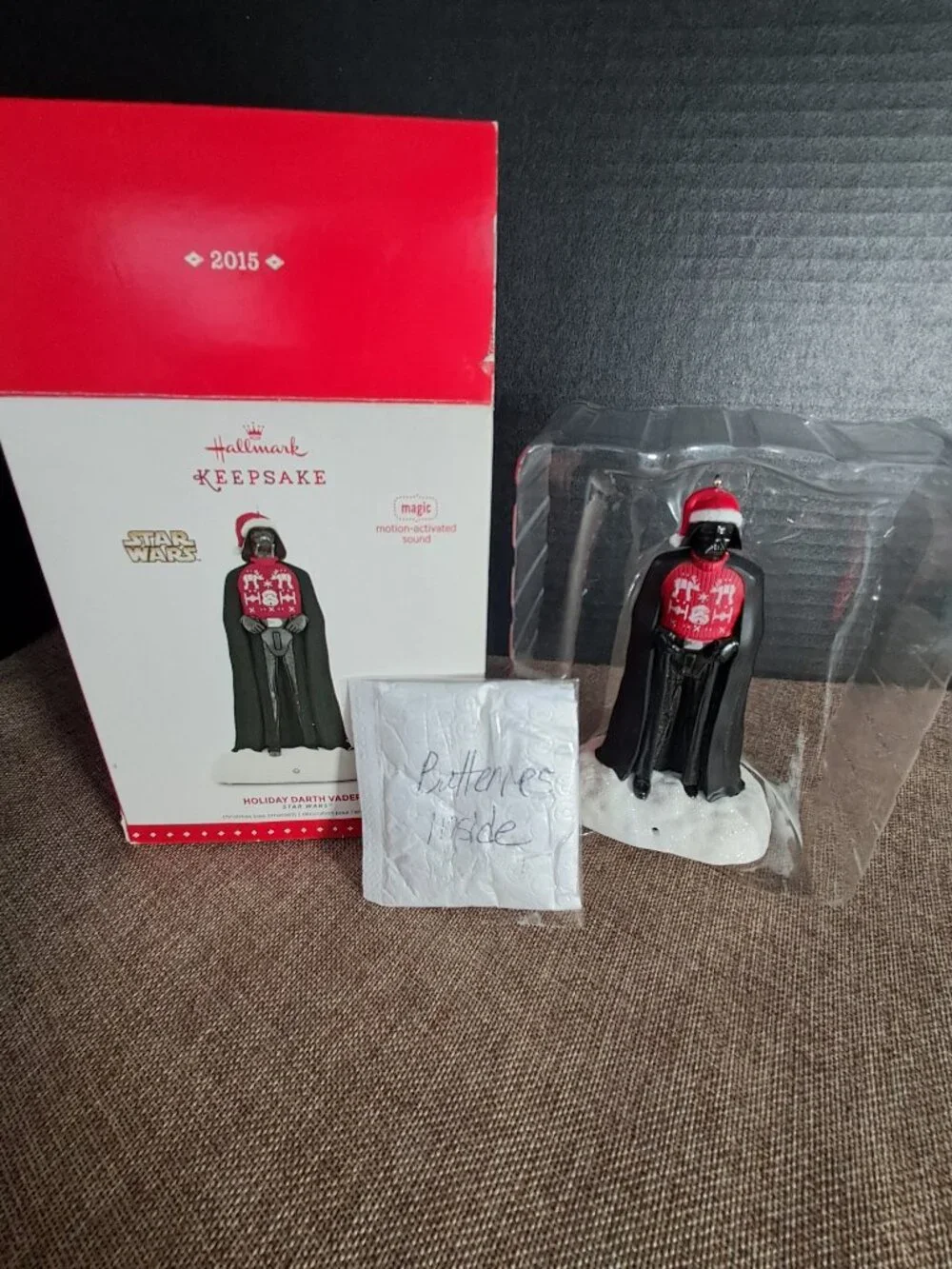 2015 Hallmark Keepsake Holiday Darth Vader Christmas Ornament